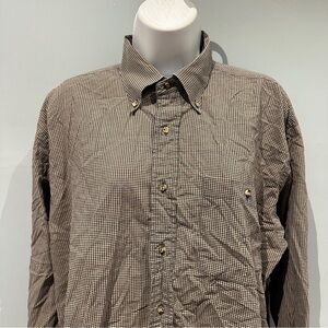 Preswick & Moore Casual Checkered Shirt Brown